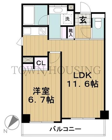 クリオ上野毛ラ・モードの物件間取画像